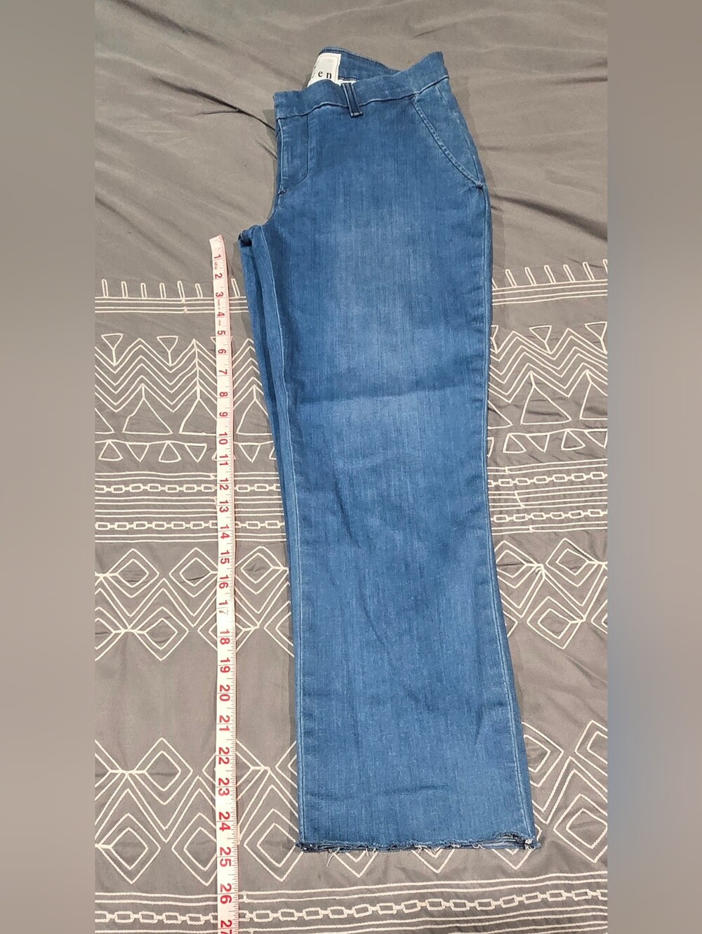 Frank & Eileen Wicklow Italian Denim Crop Jean Size 6 - Picture 3 of 7
